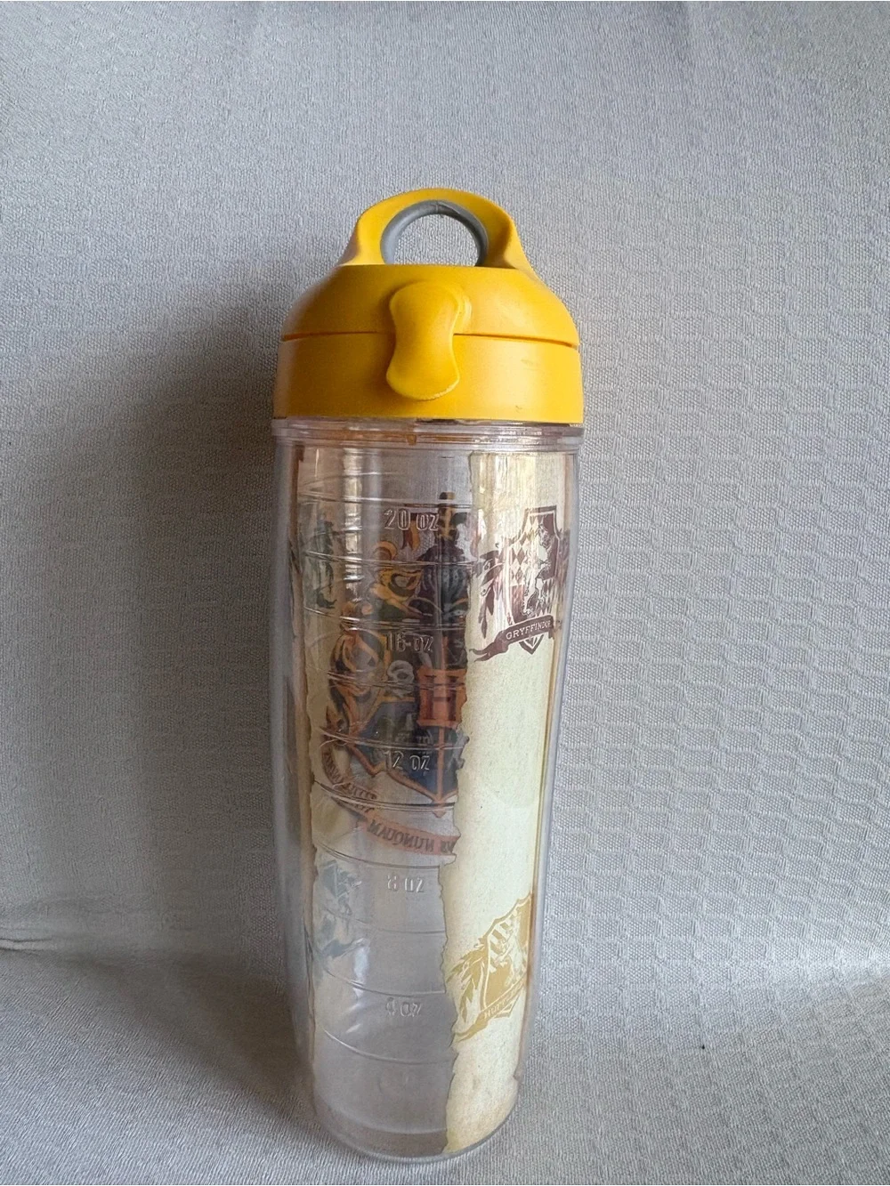 Yellow Hogwarts Crest Flip-Top Water Bottle - Home Dining Drinkware